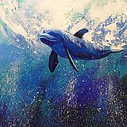 Dolphin Play by Gayle Etcheverry