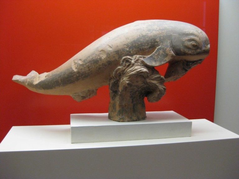 Ancient dolphin from the Etruscan museum in Rome