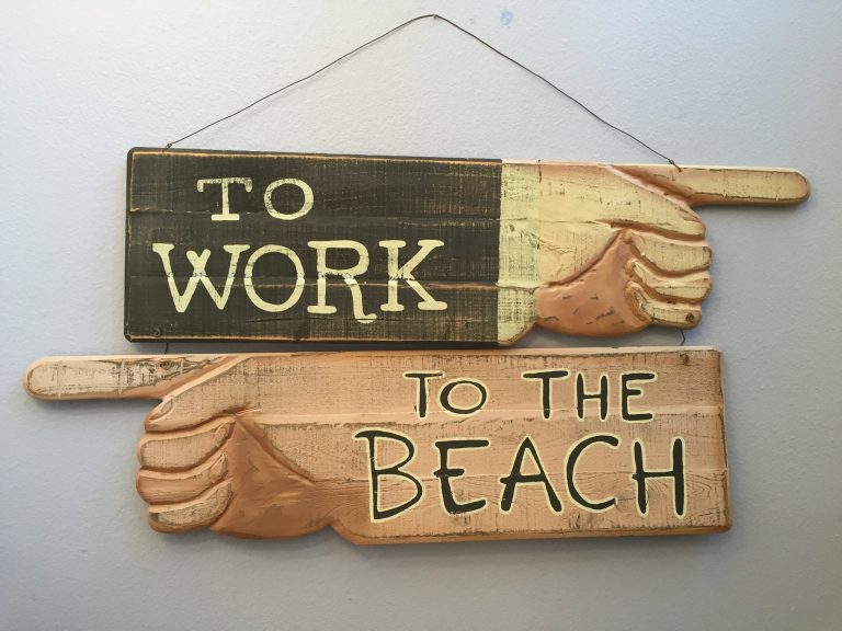 Family - Newport Beach To The Beach sign